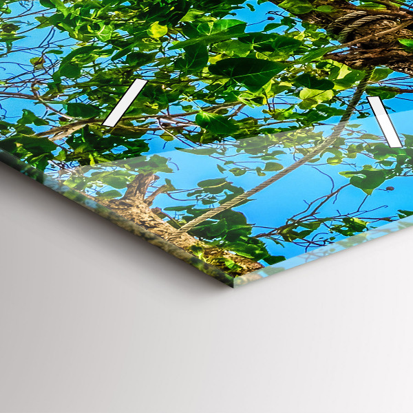 Vertikální skleněné hodiny Slunečný ostrov Thajsko