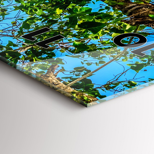 Vertikální skleněné hodiny Slunečný ostrov Thajsko