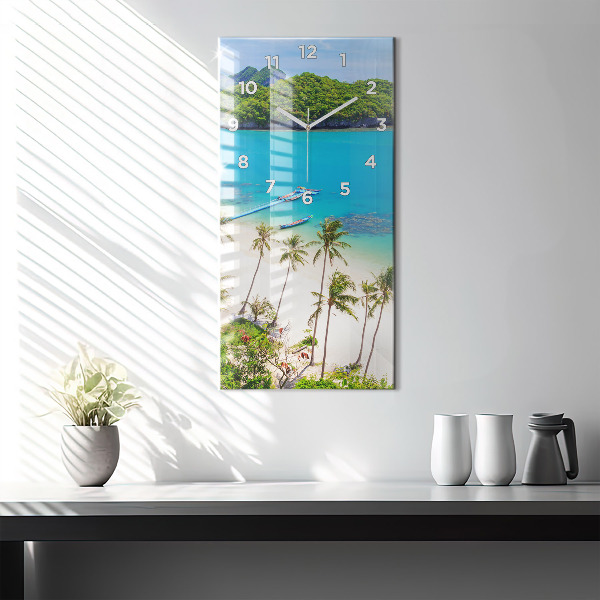 Vertikální skleněné hodiny Národní park Thajsko