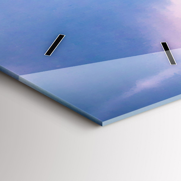 Vertikální skleněné hodiny Gejzír na ostrově Island