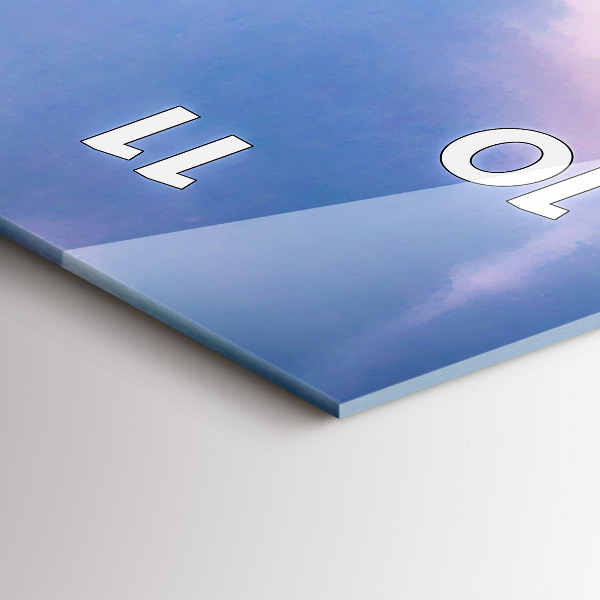 Vertikální skleněné hodiny Gejzír na ostrově Island