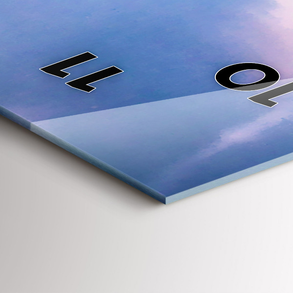 Vertikální skleněné hodiny Gejzír na ostrově Island