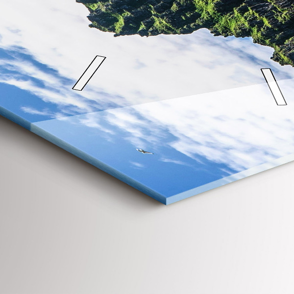 Vertikální skleněné hodiny Přírodní rezervace Hornstrandir Island