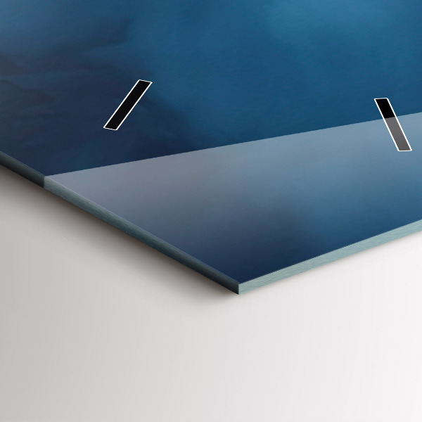 Vertikální nástěnné hodiny Stan v horách na Islandu