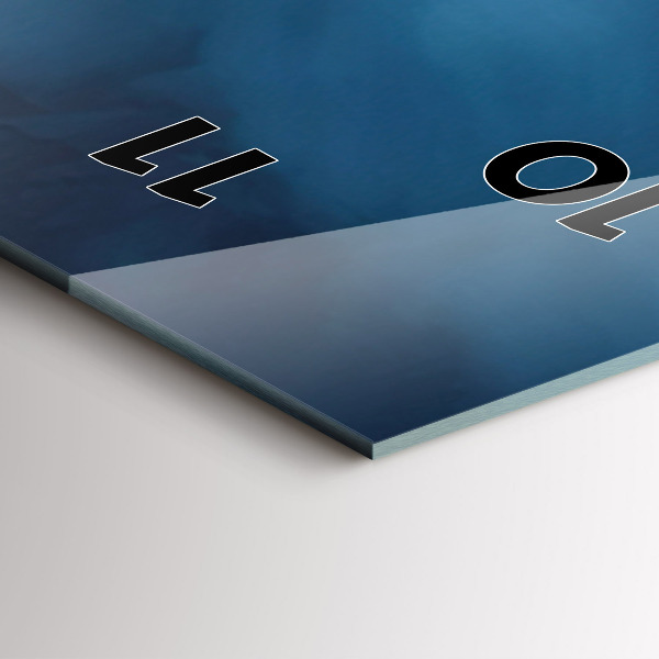 Vertikální nástěnné hodiny Stan v horách na Islandu