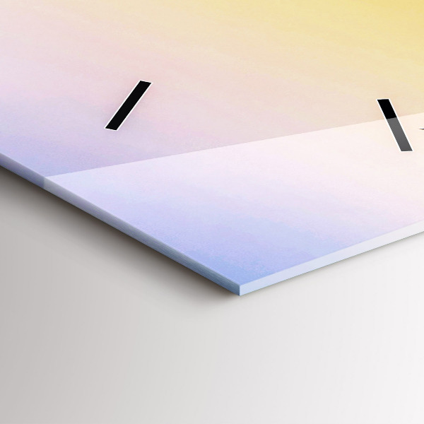 Vertikální skleněné hodiny Ledovec a východ slunce