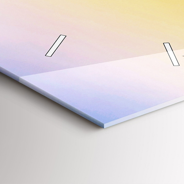 Vertikální skleněné hodiny Ledovec a východ slunce