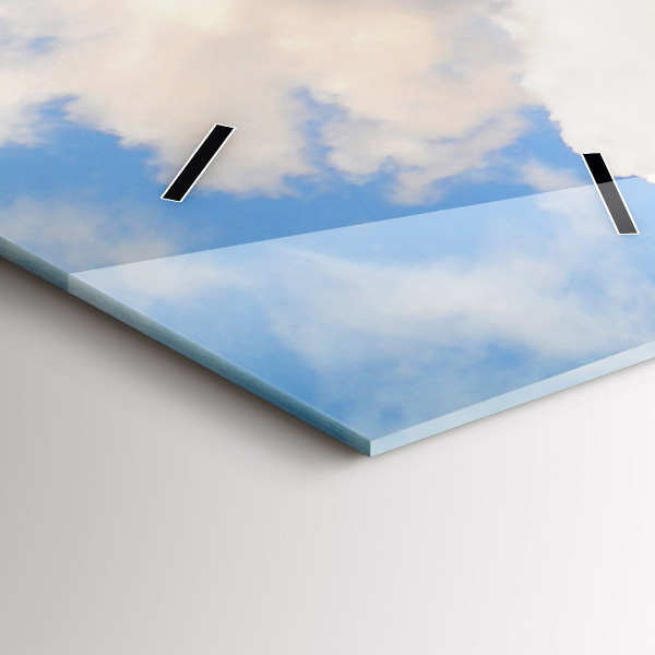 Vertikální skleněné hodiny Pobřeží oceánu