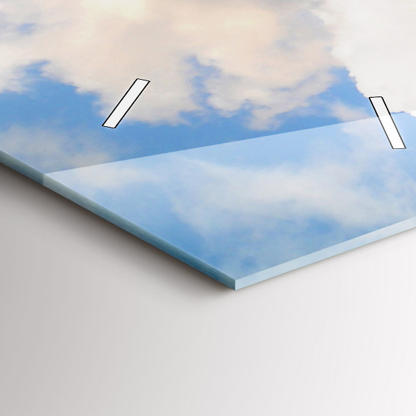 Vertikální skleněné hodiny Pobřeží oceánu