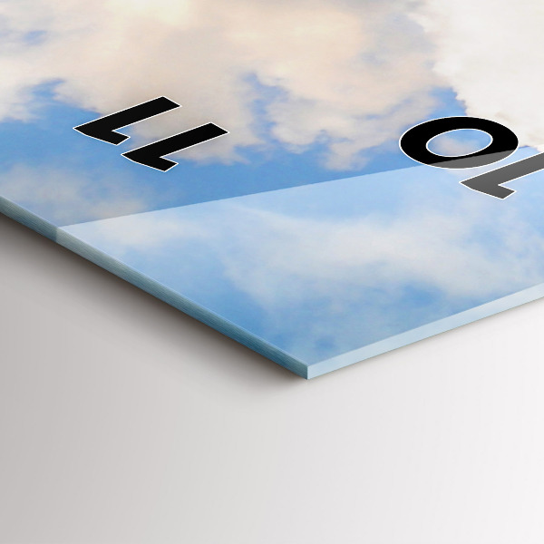 Vertikální skleněné hodiny Pobřeží oceánu