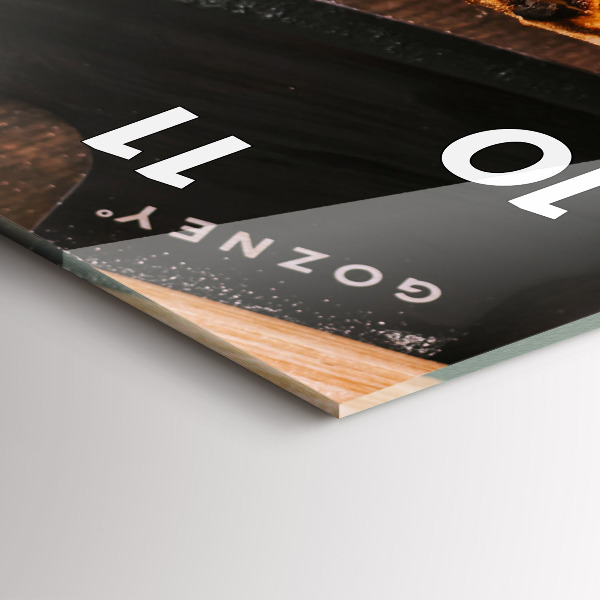 Vertikální nástěnné hodiny Italská pizza