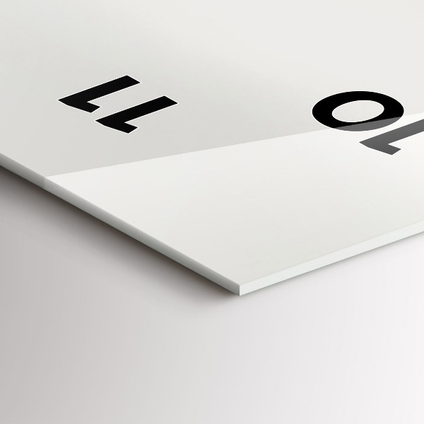 Vertikální nástěnné hodiny Lesní krajina