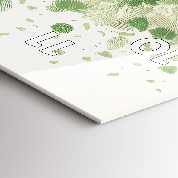 Vertikální nástěnné hodiny Velký strom příroda