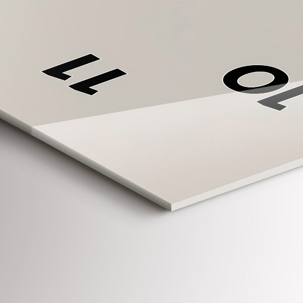 Vertikální skleněné hodiny Abstraktní zlaté hory