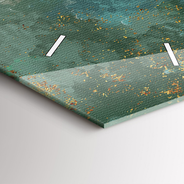 Vertikální skleněné hodiny Dekorativní vzor