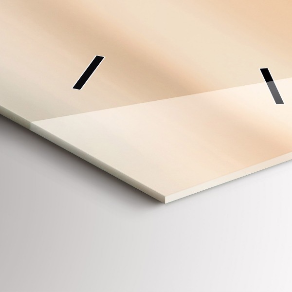 Vertikální skleněné hodiny Východ slunce na poli