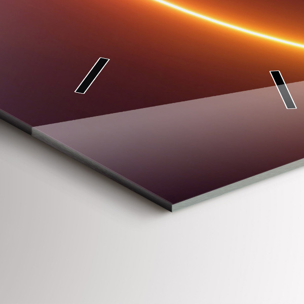 Vertikální skleněné hodiny 3D abstraktní kouř