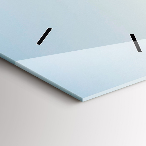 Vertikální skleněné hodiny Hory a pole