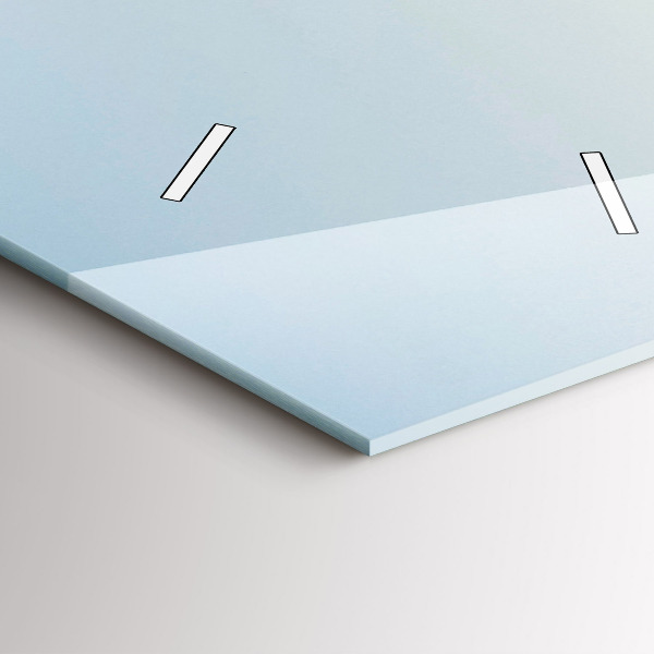 Vertikální skleněné hodiny Hory a pole