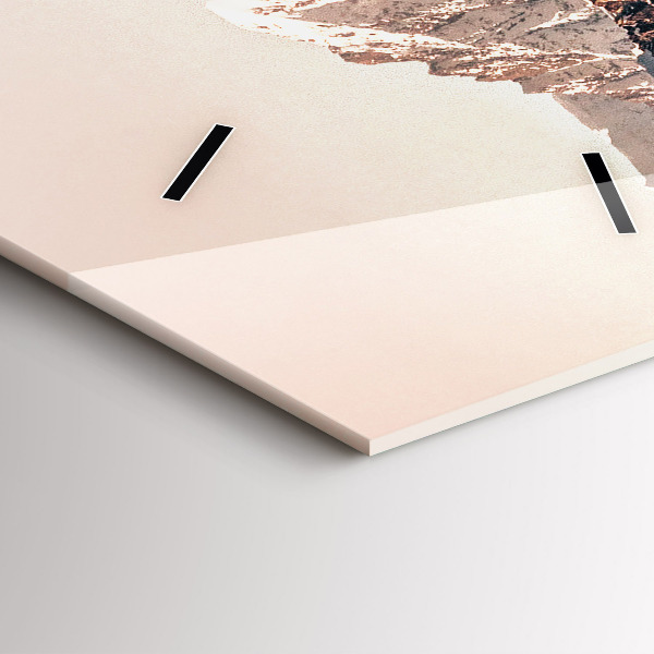 Vertikální skleněné hodiny Velryba ve vodě