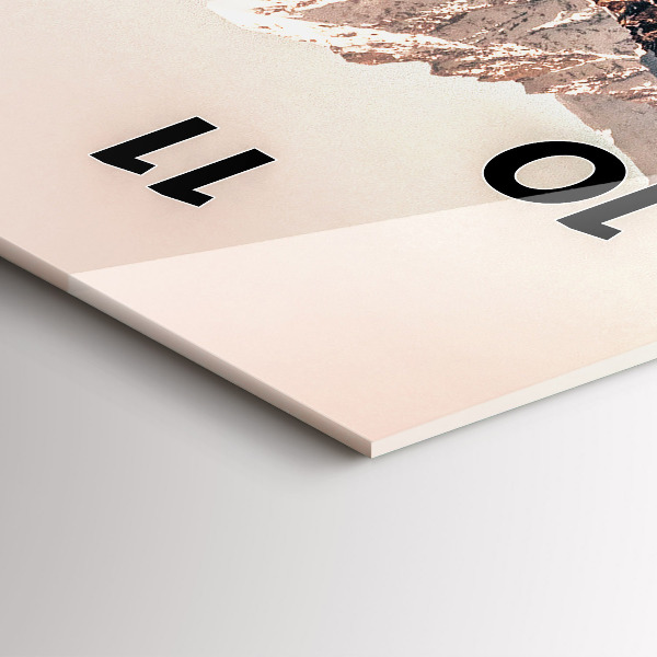 Vertikální skleněné hodiny Velryba ve vodě