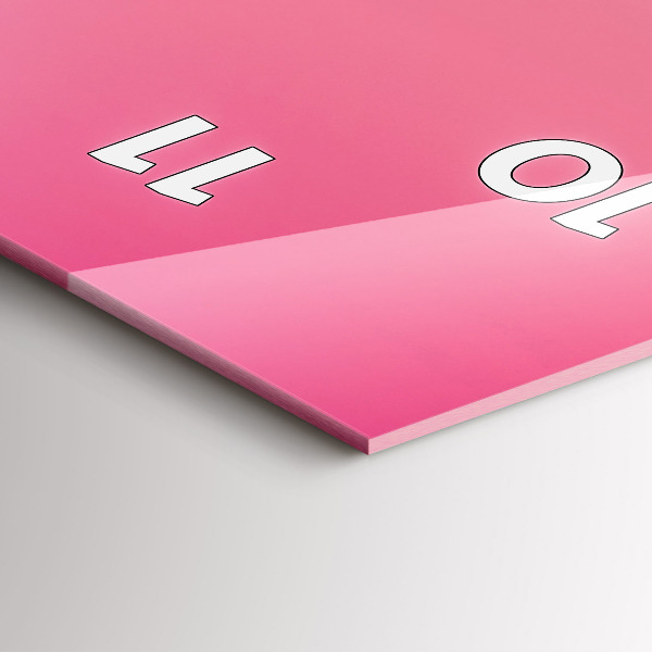 Vertikální skleněné hodiny Gradient oblohy a hor