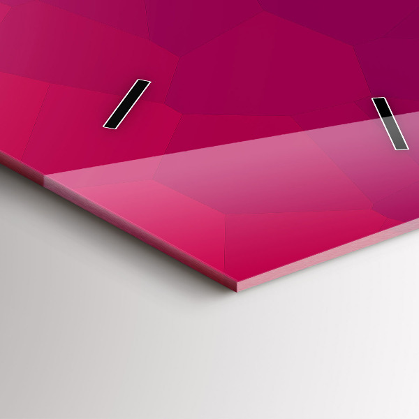 Vertikální skleněné hodiny Barevná abstrakce