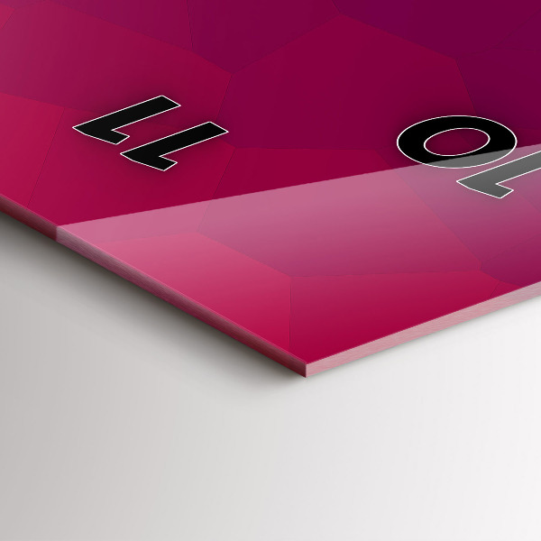 Vertikální skleněné hodiny Barevná abstrakce