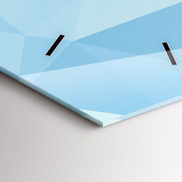 Vertikální skleněné hodiny Abstraktní trojúhelníky