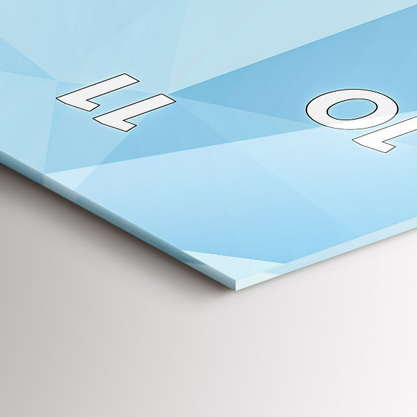 Vertikální skleněné hodiny Abstraktní trojúhelníky