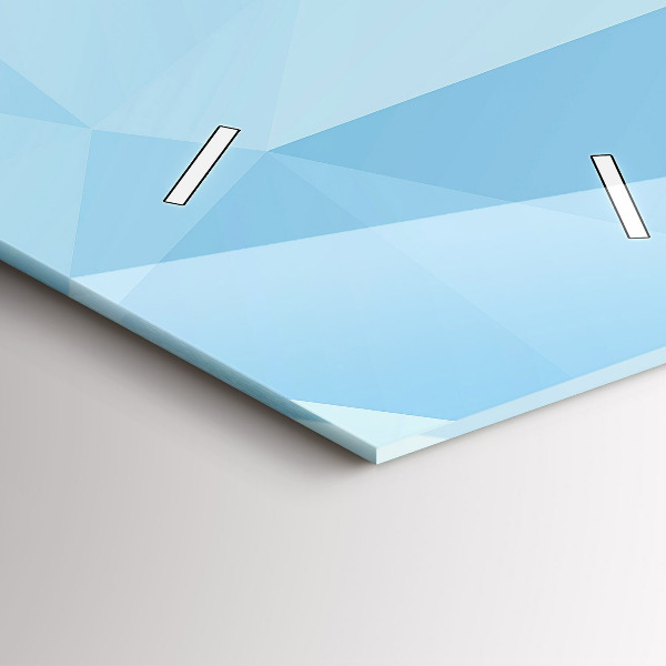 Vertikální skleněné hodiny Abstraktní trojúhelníky