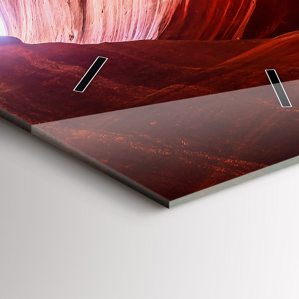 Vertikální skleněné hodiny Písečný kaňon