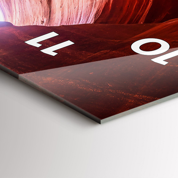 Vertikální skleněné hodiny Písečný kaňon