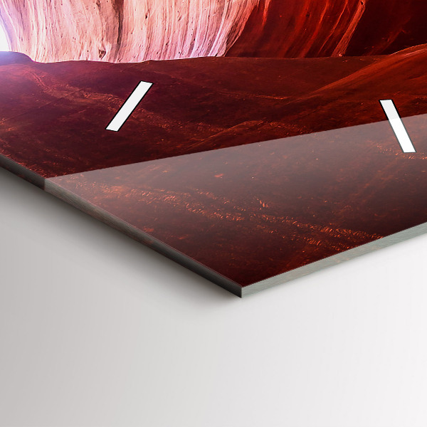 Vertikální skleněné hodiny Písečný kaňon