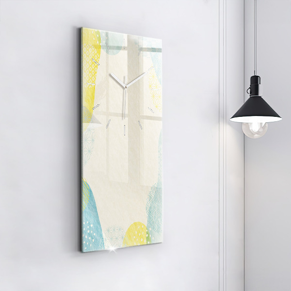 Vertikální nástěnné hodiny Rám se vzorem