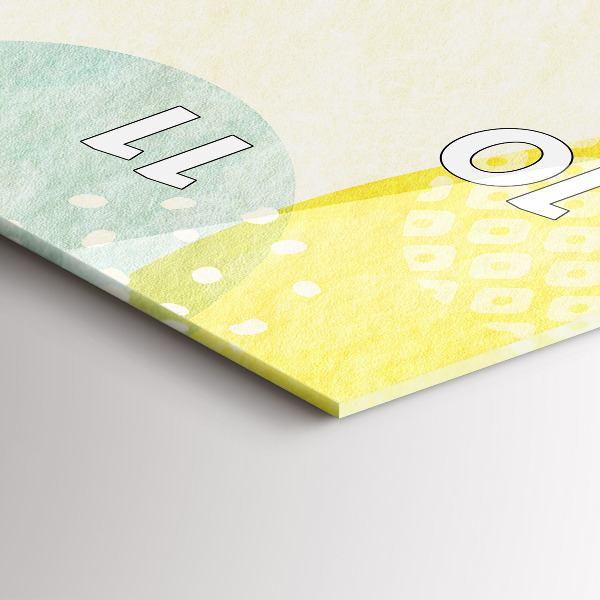 Vertikální nástěnné hodiny Rám se vzorem