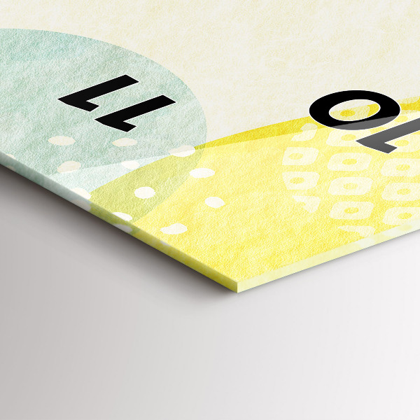 Vertikální nástěnné hodiny Rám se vzorem