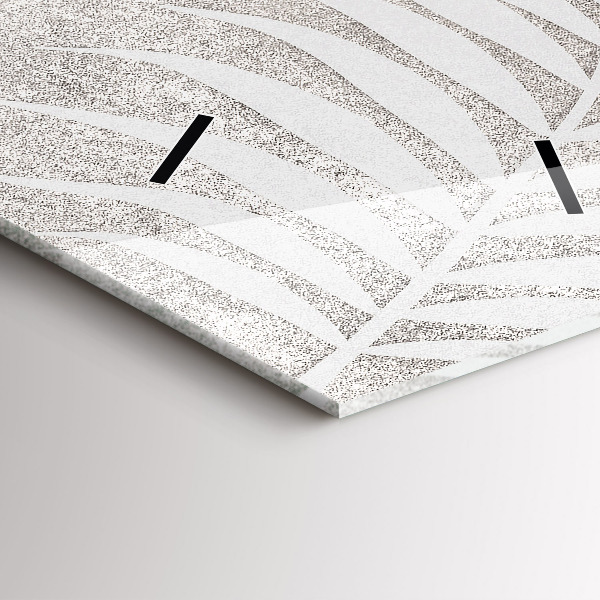 Vertikální nástěnné hodiny Palmový list