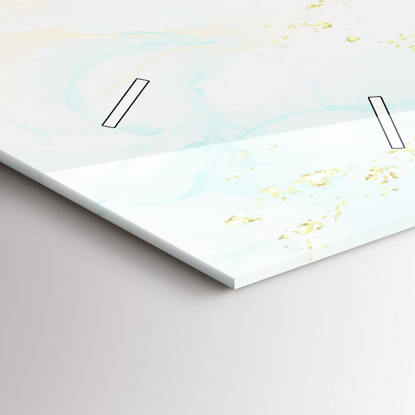 Vertikální nástěnné hodiny Akvarelový mramor