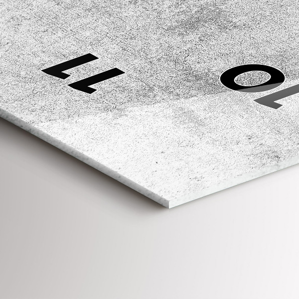 Vertikální nástěnné hodiny Betonová zeď