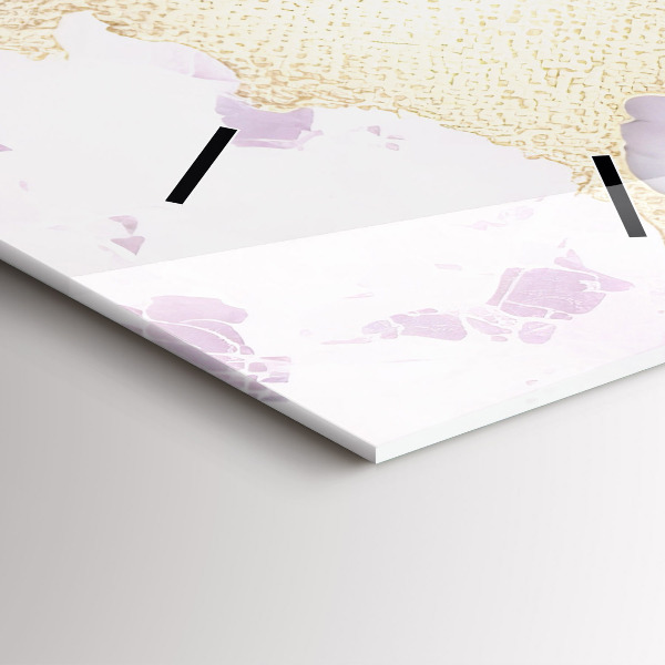 Vertikální nástěnné hodiny Pastelový mramor