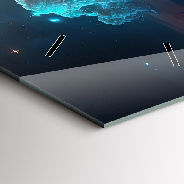 Vertikální skleněné hodiny Vesmírný svět hvězd