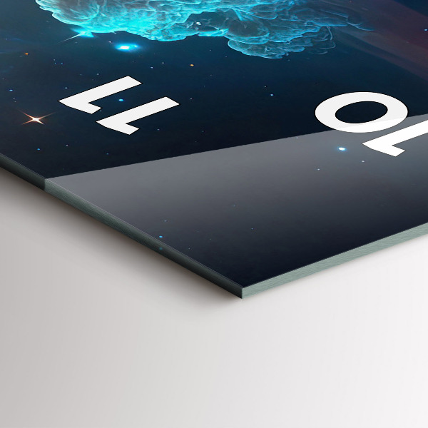 Vertikální skleněné hodiny Vesmírný svět hvězd