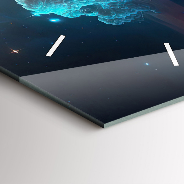 Vertikální skleněné hodiny Vesmírný svět hvězd