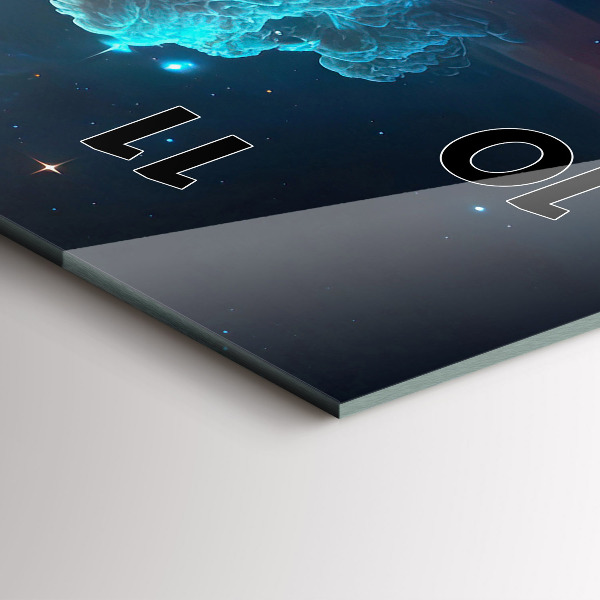 Vertikální skleněné hodiny Vesmírný svět hvězd