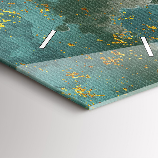 Vertikální skleněné hodiny Dekorativní vzor