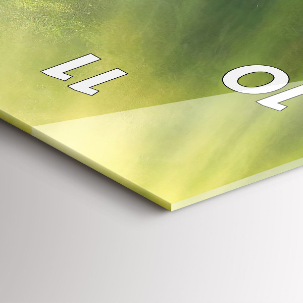 Vertikální skleněné hodiny Vodopád a skály