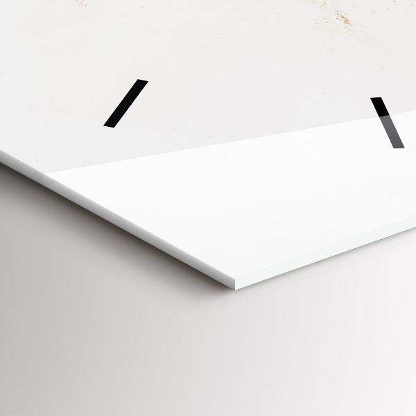 Vertikální skleněné hodiny Mramorový vzor