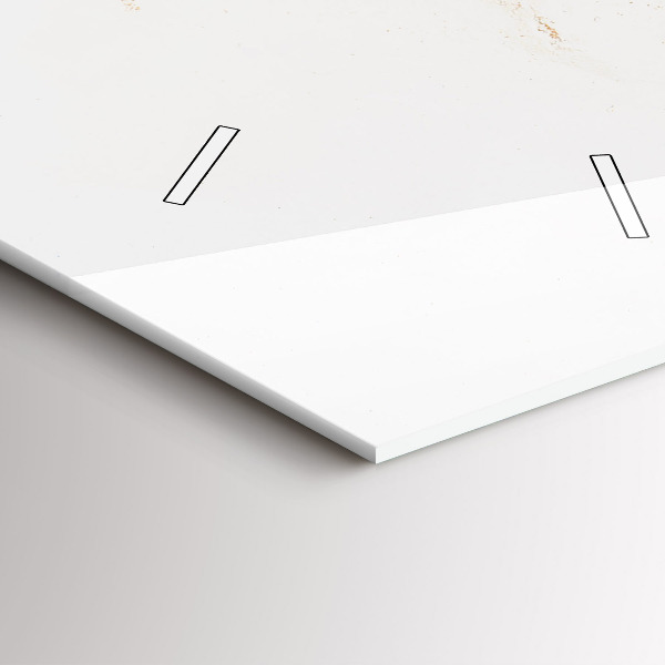 Vertikální skleněné hodiny Mramorový vzor