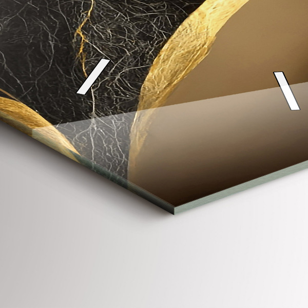 Vertikální skleněné hodiny Elegantní abstrakce